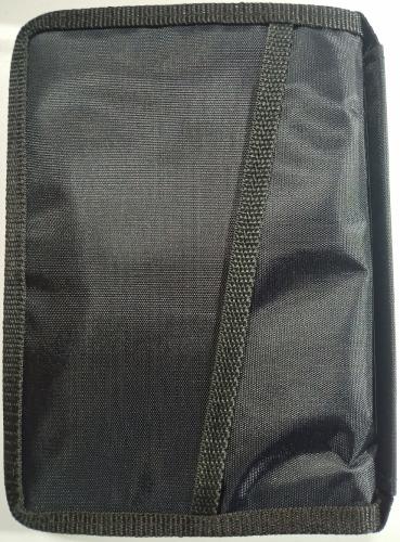 Чехол-сумка с ручкой на молнии для Библии из гидронейлона 15*22,2 черный