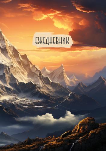 Ежедневник недатированный на спирали 200Х150 мм «Горный перевал» (Ваката), 340