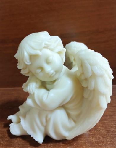 Интерьерная статуэтка «Спящий ангел» (левый)под слоновую кость в коробке (От Иваныча)