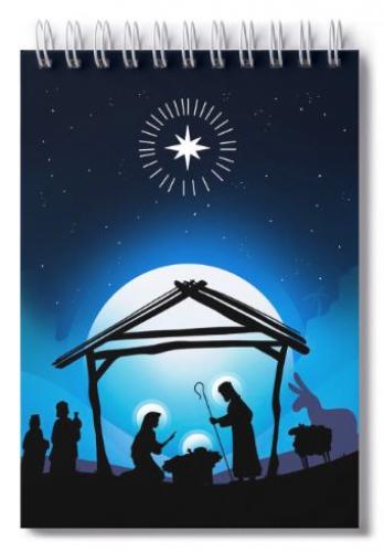 Блокнот 97х141 мм рождественский «Мир искупленья ожидал...» (Ваката 1148)