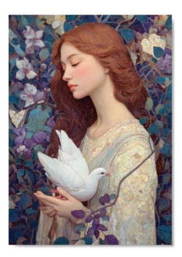 Открытка «Женщина добродетельная»10*15 (софттач) (Ваката) 467