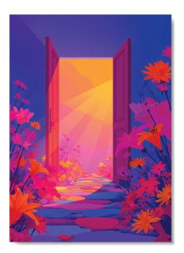 Открытка «Я есмь дверь...» Картон